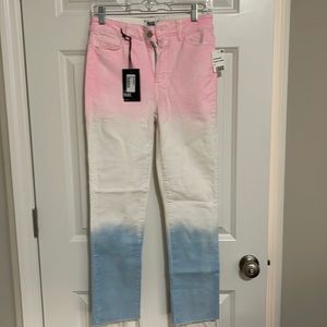 Paige sunset ombré 27 Hoxton slim High Rise NWT